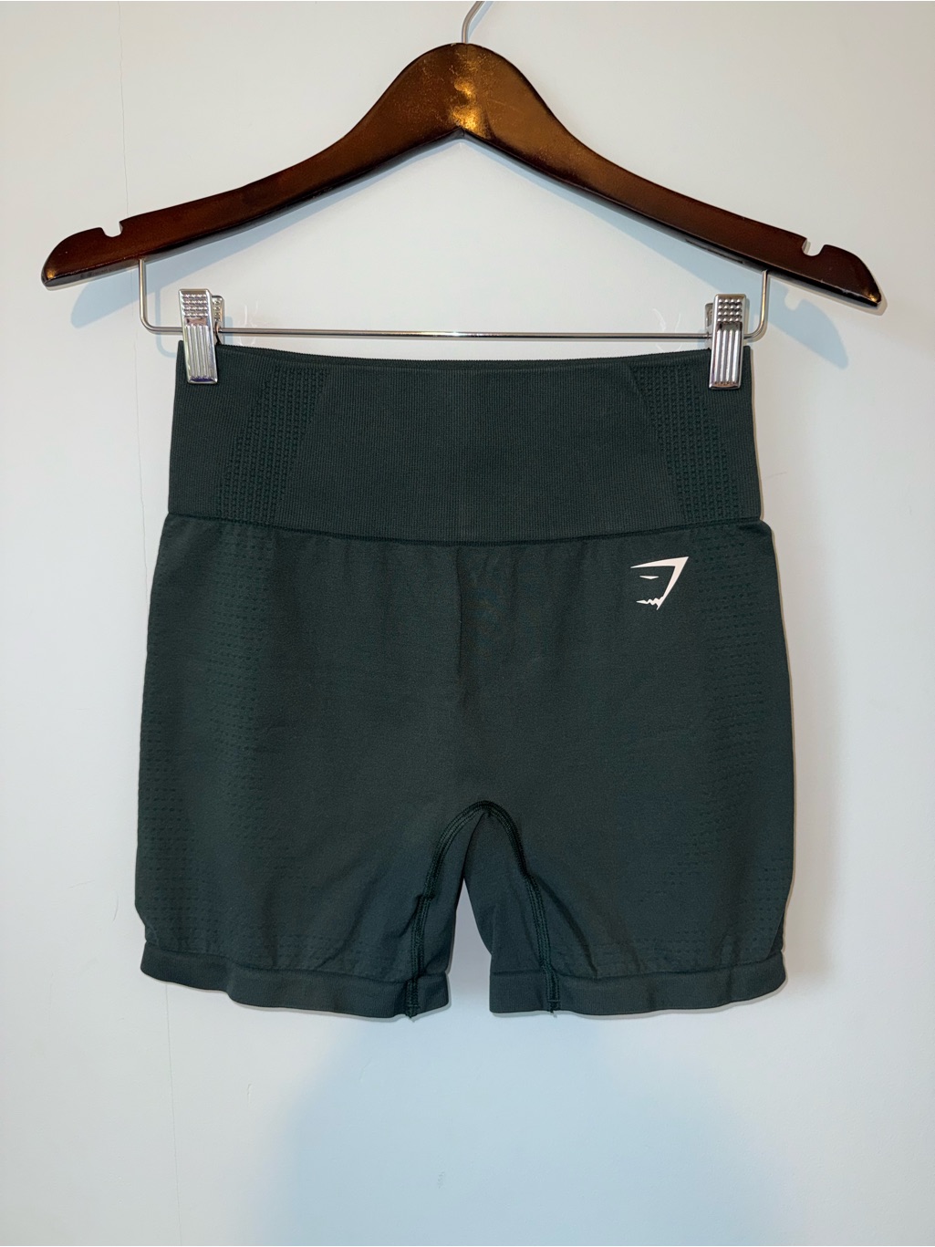 Gymshark High-Waist Seamless Bike Shorts - Dark Green